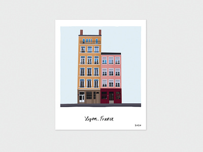 Scenes from Lyon, France / 2020 architecture buildings drawing france homes illustration ipadpro lyon memories print print design procreateapp scene travel wallart