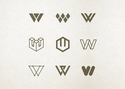 Letter W Exploration monograms branding branding design logo logo design monogram