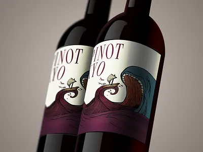 Wine Label illustration packaging winelabel