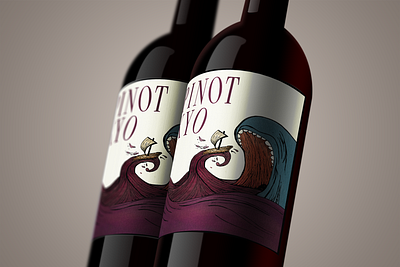 Wine Label illustration packaging winelabel