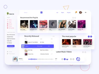 Pc side music player concept 2 branding design mobile music music app music player neumorphism orange round shadow skeuomorphic stream typography ui uiux web web design website design
