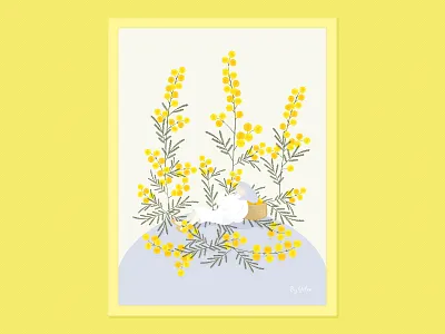 One Day creative dribbble flower graphic illustration nature ui visual