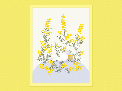 One Day creative dribbble flower graphic illustration nature ui visual
