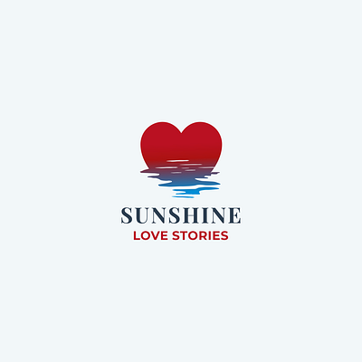 Sunshine Love Stories love love story negative space negative space logo smart logo story sun sunshine