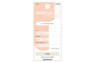 Daily UI 001 - Mobile Sign up app daily ui dailyui design mobile ui ux