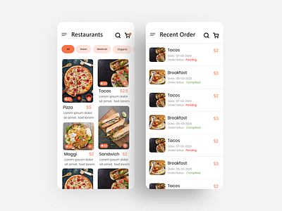 Restaurant App app uixi food app restaurant app