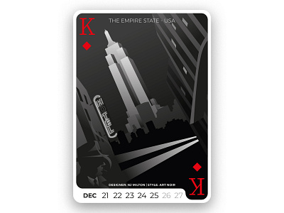 Deck of Wonder Series - #27 art art noir black and white design digital graphic illustration noir