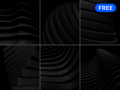Free abstract backgrounds - Deep Darkness 3d abstract background bg black brand branding concept curve dark design download download free free free background freebee geometric illustration structure wave