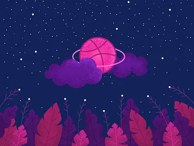 Hello Dribble! Glad to be part of the team! design illustration vector