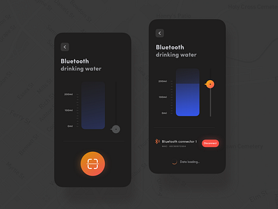 Drinking water control app app design hello dribbble icon illustration sketch ui ux wallet 渐变