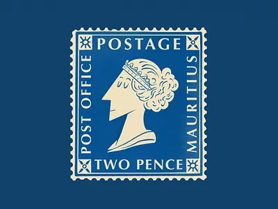 Mauritius 50s cartoon character design drawing editorial illustration illustration postcard poster queen stamp