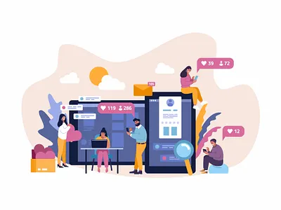 likelike design flat illustraion vector vectorart