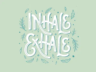 Sticker Design branding decorative design floral illustraion lettering logotype quote sticker type typography