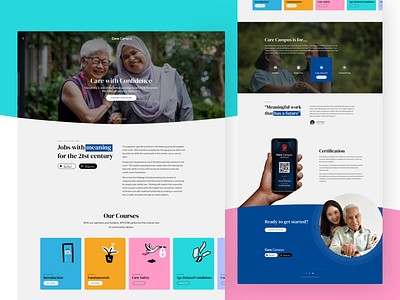 Care Campus Landing Page landing page landingpage sketch ui ux website