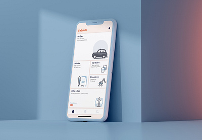 Car Insurance App app design flat minimal ui ux