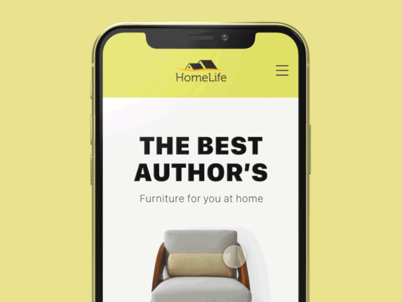 Furniture website (mobile) design furniture store interaction interfaces mobile design prototype animation ui user interface web web design website