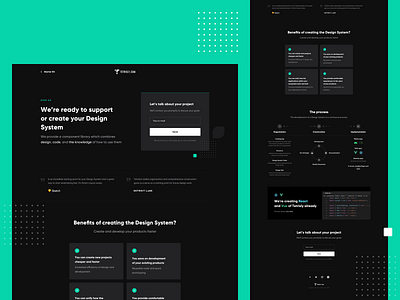 Hire us - Tetrisly Page branding component component library components design design systems design team landing landing page page style guides styleguide system team ui ux website