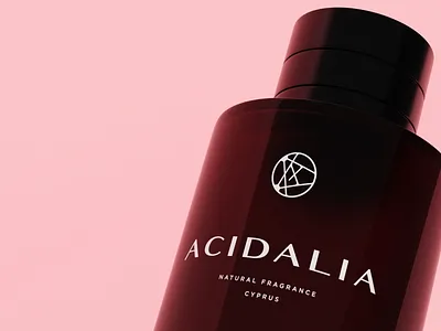 Acidalia - Perfume Brand Identity & Label Design 3d bottle brand identity branding label design packaging perfume