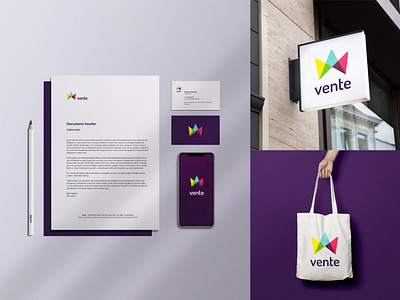 vente branding branding design ui vector