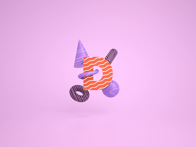 Responsive Letter D 36daysoftype 3d animation c4d cinema 4d cinema4d design kinetic typography letter loop octane typography