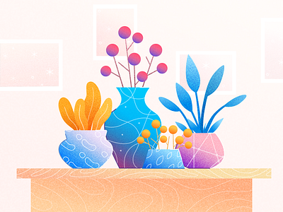 Look at the plants illustration plants sketch ui ux