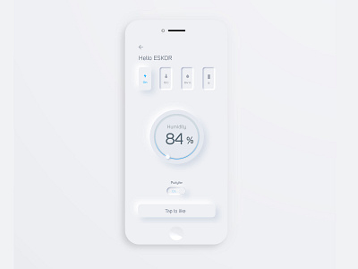 ɴᴇᴜᴍᴏʀᴘʜɪsᴍ ɪɴ ᴜsᴇʀ ɪɴᴛᴇʀғᴀᴄᴇs - App Design app dailyui design interface minimal mobile neumorphic neumorphism smarthome ui ui design uidesign uiux ux