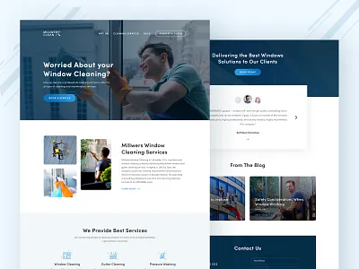 Window Cleaning Service cleaning cleaning service design ui webdesign window cleaning