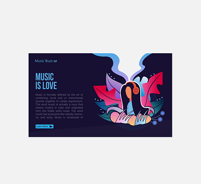 Music buzz (Header Exploration) adobe artwork branding design designer illustration illustrator photoshop uidesign ux ux ui vector