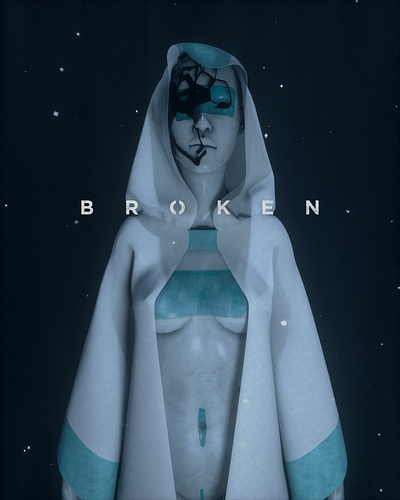 Broken adobe photoshop cinema 4d cinema4d design graphic design model octane photoshop typography