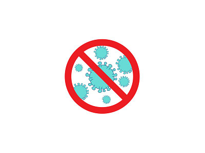 Stop Coronavirus Infection Sign coronavirus flu icon novel prohibit retro sign stop symbol virus