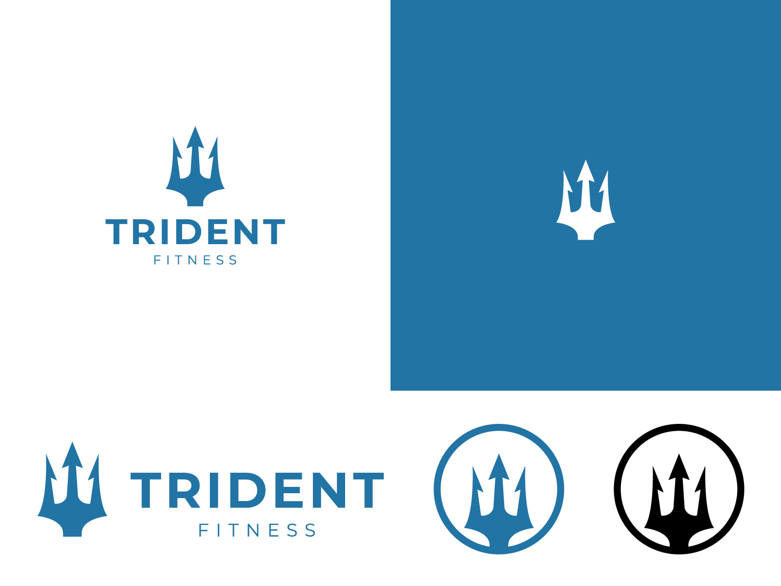 Example of Trident Fitness Logo Design