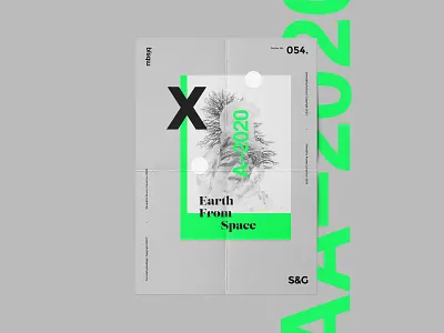 Show&Go2020™ | 054 | Earth From Space adobe adobe photoshop layout poster poster art scifi space swiss