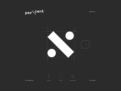 financial app logo app black cent clean finance identity logo logodesgin minimal money percent