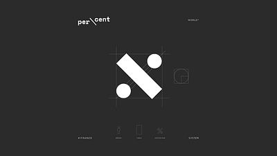 financial app logo app black cent clean finance identity logo logodesgin minimal money percent