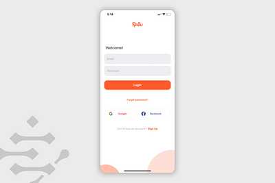 Login Screen - React Native app design design flat iphonex javascript login login design login form react native sign in signup ui ux