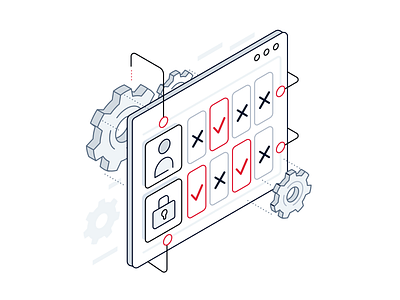 Credentials compromise security attack attack authentification compromise icon illustration isometric login password security user