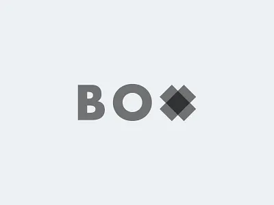Box branding design logo minimal typography vector