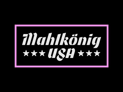Mahlkonig USA Shirt Design cafe coffee coffee shop durham germany lettering logotype mahlkonig north carolina stars type typography usa washington dc