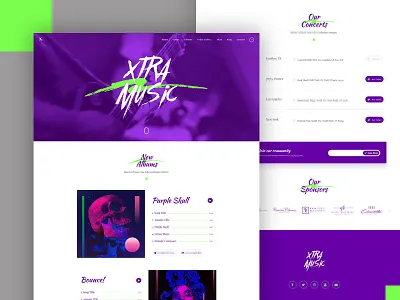 Music and band wordpress theme design music music website theme ui ux web designer website website design wordpress wordpress design wordpress theme xtra