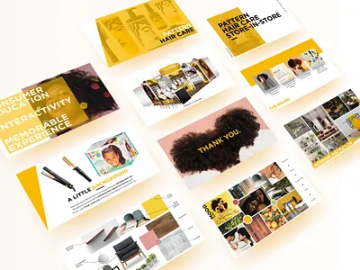 Pattern Hair Care Presentation Deck branding bright color pallette colorful deck design design hair care illustrator interior design keynote keynote presentation natural hair pop up shop powerpoint design presentation presentation deck retail design store design type typography vector