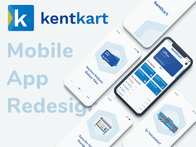 Kentkart Mobile App Redesign branding figma kentkart logo mobile app mobile app design redesign redesign concept ui