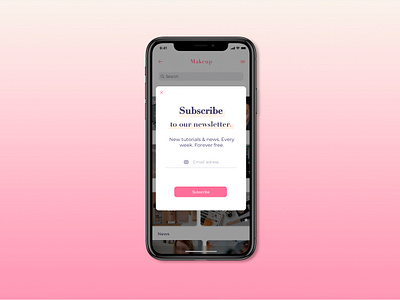 Daily UI 26: Suscribe 026 dailyui dailyuichallenge design makeup sketch subscribe ui userinterface