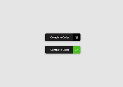 Complete Order Button complete complete order dailyui figma process purchase shopping uidesign uxdesign