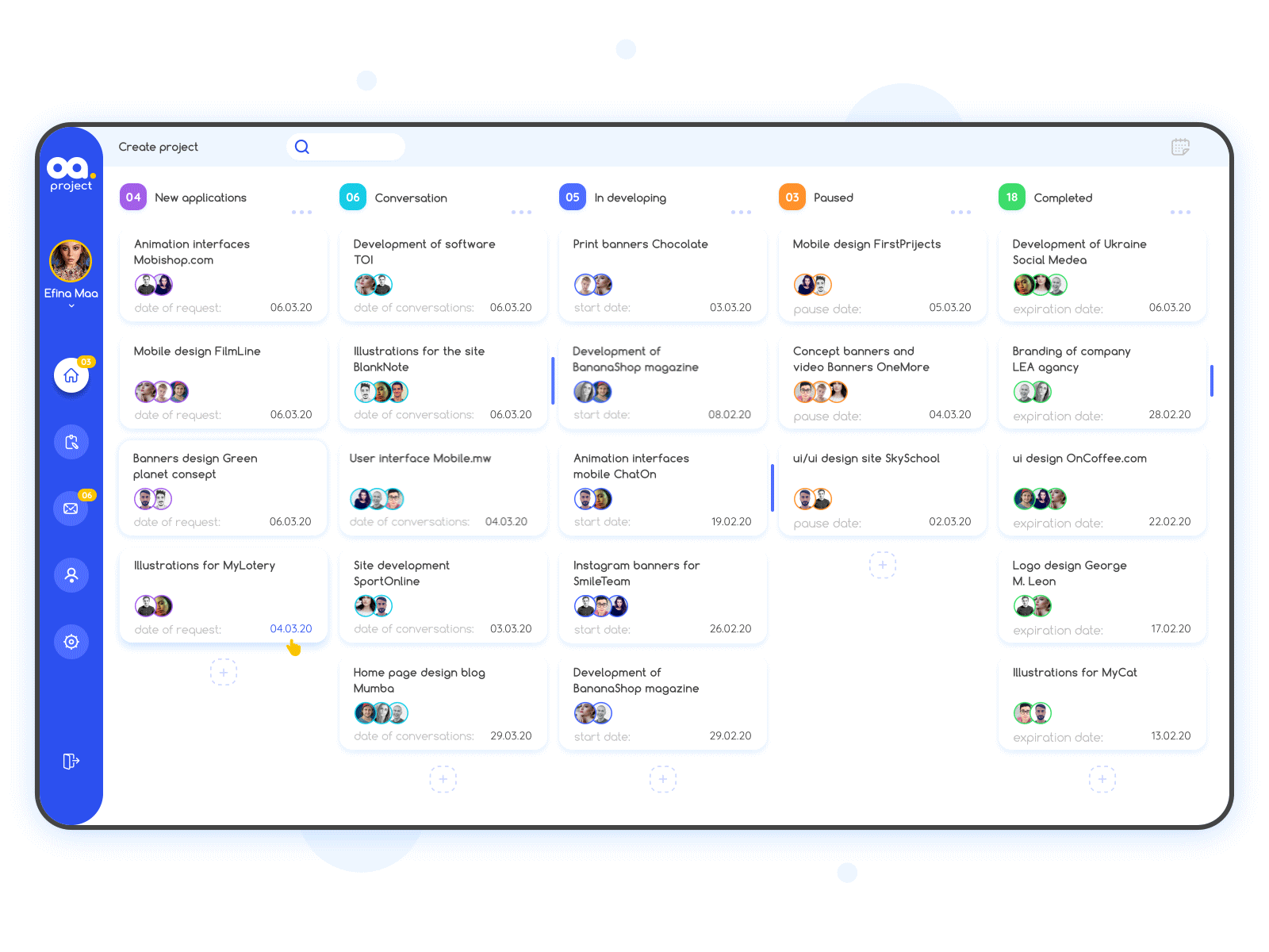 Kanban board app board dashboard interface kanban kanban board saas service web web app web application