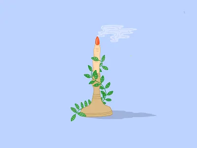 Feel Strange, Make Strange, Repeat body candle candles finger finger nail greenery hand leaf leaves plants shadow smoke spooky surreal unlucky weird witch