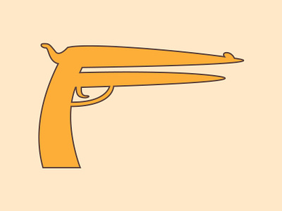 36 Days of Type- #6 36days 36daysoftype 36daysoftype07 daily dailychallenge design dribbble flat gun illustration letterart letterdesign lettering lettering art lettermark letters minimal typography vector