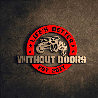 logo design project for life's better without door jeep abdul rohman adventure brand agency brand design brand identity branding design gravisio ilustrator jeep logo logo design logos powerfull rugged sports logo