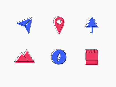 Icon Set | Beento 055 beento dailyui design destinations icon iconset illustration travel trips ui ux