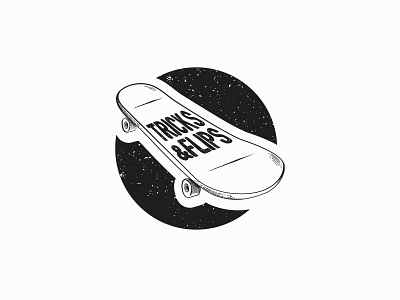 30 days logo challenge 23 - Tricks and Flips 30dayslogochallenge dailylogochallenge design illustrator logo logochallenge logoconcept logocore skateboard tricksandflips