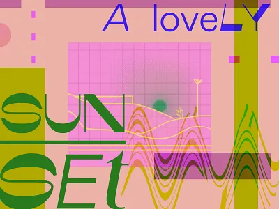 A Lovely Sunset design graphicart graphicdesign haiku illustration poem typography visual art visual design